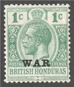 British Honduras Scott MR1 Mint